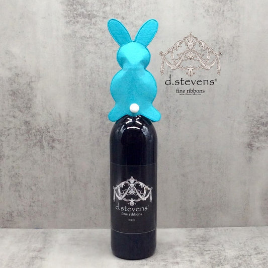 6" - Bunny Beverage Topper, Teal