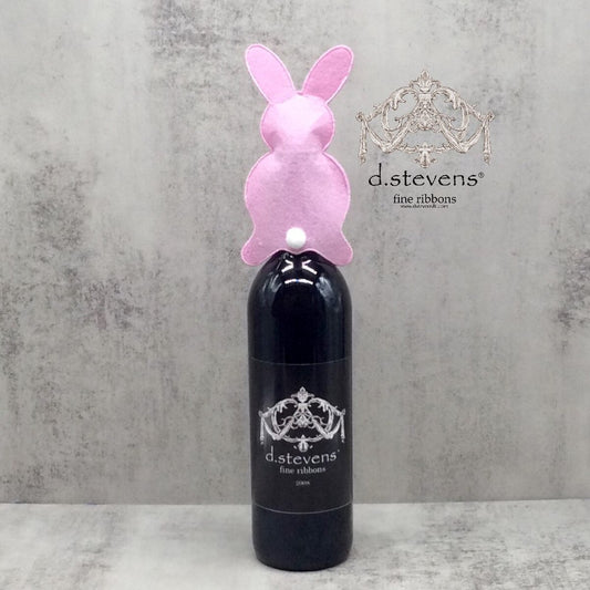 6" - Bunny Beverage Topper, Pink