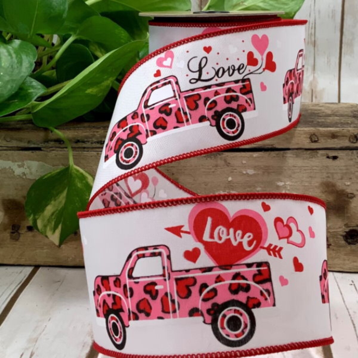 2.5" - Heart Pink Love Truck