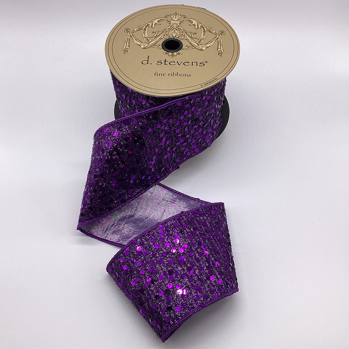 4" x 10yds - Sequin Tinsel, Purple