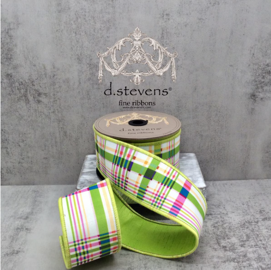 2.5" x 10yds - Poplin Colorful Plaid